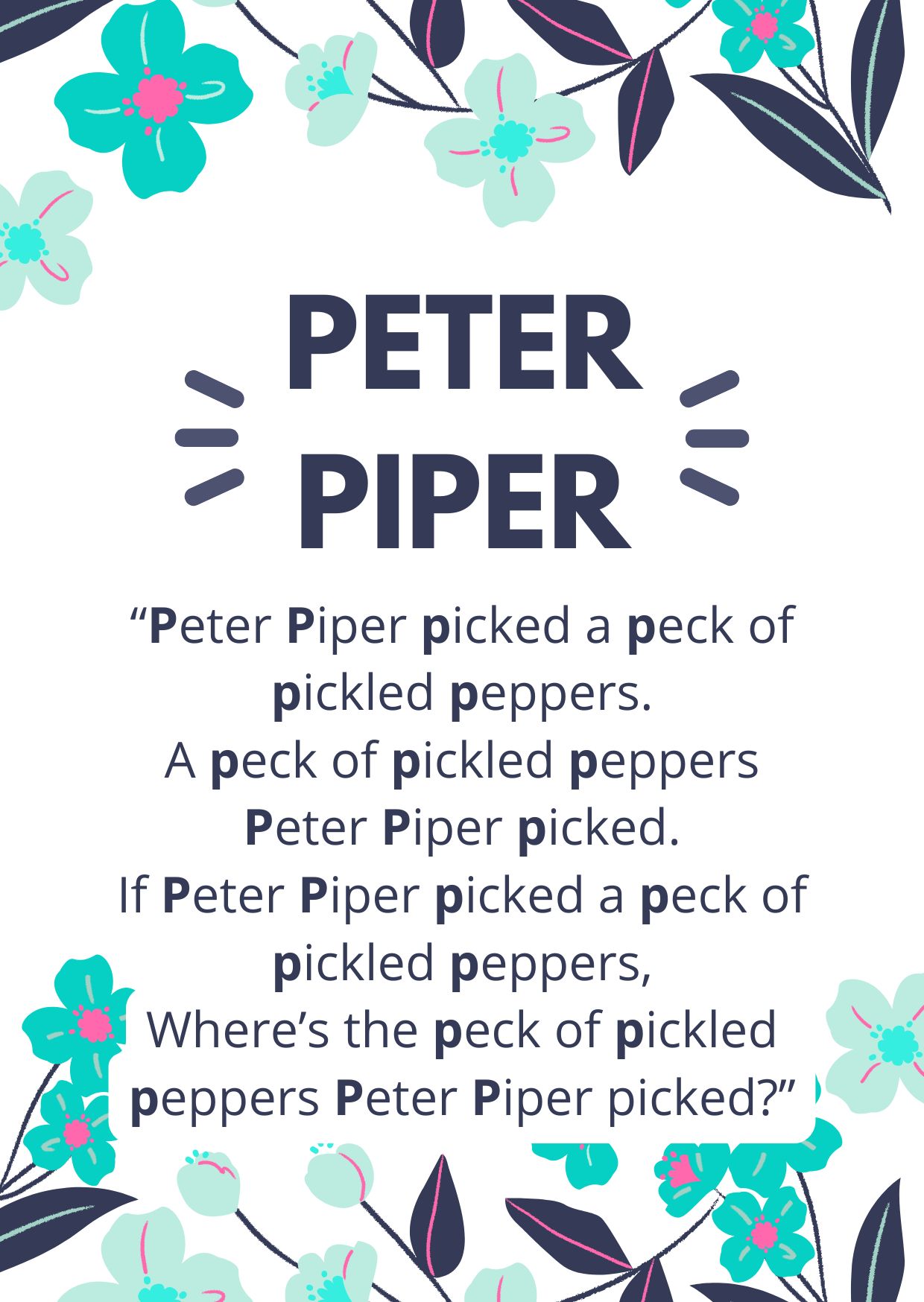 poems that show alliteration